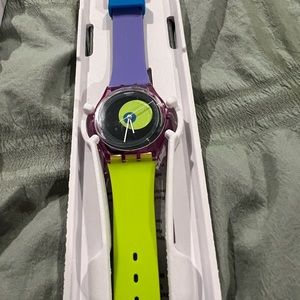 🔥1 DAY 🔥RARE VINTAGE SWATCH WATCH NEVER WORN OR OPEN UNTIL TODAY FOR PICS ONLY